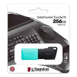 Flash memory de 256 Gb Kingston Datatravel Exodia 3.2 Black + Turqueza  (DTMX/256Gb)